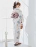 画像6: 【予約 / 5月下旬発送予定】フローラルピンクブルー浴衣 OBI-siwa-204-wk-14-DusP / HIMO-900-yn-8-P / HEKO-800-sb-11-MOC / YA-1077-wk-P / GETA-02-ok-8-RoseP/ [y/OF01]