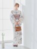 画像8: 【予約 / 5月下旬発送予定】フローラルピンクブルー浴衣 OBI-siwa-204-wk-14-DusP / HIMO-900-yn-8-P / HEKO-800-sb-11-MOC / YA-1077-wk-P / GETA-02-ok-8-RoseP/ [y/OF01]