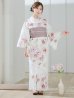 画像4: アネモネダリア浴衣【浴衣３点セット 浴衣/帯/下駄】OBI-siwa-204-wk-14-DusP / HIMO-900-yn-5-IV / HEKO-800-sb-5-W / YA-1002-kj-P / GETA-02-ok-8-RoseP / [YMT]