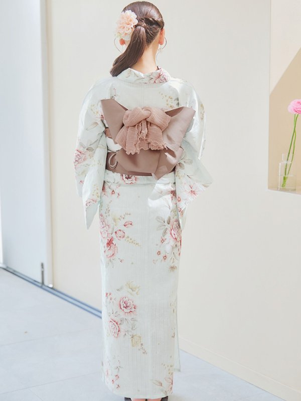 画像15: 【即日発送】赤黄色フラワー浴衣【浴衣３点セット 浴衣/帯/下駄】[YMT]