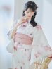 画像15: 水彩ピンクパープル花柄浴衣【浴衣３点セット 浴衣/帯/下駄】OBI-siwa-200-kj-8-P / HIMO-900-yn-8-P / HEKO-800-sb-5-W / YA-1016-kj-P / GETA-02-ok-8-RoseP / [YMT]