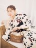 画像7: 【予約 / 5月下旬発送予定】水彩和モダン花柄浴衣 OBI-siwa-204-wk-1-B / HIMO-900-yn-4-GYxGY / YA-1026-kn-R / GETA-02-ok-8-RoseP/ [yo/OF01]