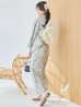 画像2: 【予約 / 5月下旬発送予定】クラシカルグレイッシュフラワー浴衣 OBI-siwa-204-wk-12-OW / HIMO-900-yn-7-MOC / HEKO-800-sb-5-W / YA-1077-wk-W / GETA-02-ok-4-MOC/ [y/OF01] (2)
