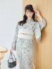 画像8: 【予約 / 5月下旬発送予定】クラシカルグレイッシュフラワー浴衣 OBI-siwa-204-wk-12-OW / HIMO-900-yn-7-MOC / HEKO-800-sb-5-W / YA-1077-wk-W / GETA-02-ok-4-MOC/ [y/OF01]