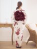 画像15: 【予約 / 5月下旬発送予定】紅色菊花柄浴衣 OBI-siwa-204-wk-15-WR / HIMO-900-yn-4-GYxGY / YA-1002-kj-R / GETA-02-ok-8-RoseP / [yo/OF01]