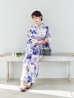 画像10: 【Riuコラボ】【予約/5月中旬発送予定】ブルーアイボリーピオニー浴衣 OBI-siwa-200-kj-11-Rose / HIMO-906-yn-PEARL / HEKO-800-sb-5-WH / YA-1001-kj-BL / YA-1023-wk-P / GETA-01-kj-3-IV [YMT]