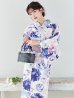 画像3: 【Riuコラボ】【予約/5月中旬発送予定】ブルーアイボリーピオニー浴衣 OBI-siwa-200-kj-11-Rose / HIMO-906-yn-PEARL / HEKO-800-sb-5-WH / YA-1001-kj-BL / YA-1023-wk-P / GETA-01-kj-3-IV [YMT]