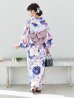 画像8: 【Riuコラボ】【予約/5月中旬発送予定】ブルーアイボリーピオニー浴衣 OBI-siwa-200-kj-11-Rose / HIMO-906-yn-PEARL / HEKO-800-sb-5-WH / YA-1001-kj-BL / YA-1023-wk-P / GETA-01-kj-3-IV [YMT]