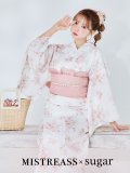 【即日発送】【MISTREASS×sugarコラボ】ロマンティック・トワル柄浴衣【浴衣３点セット 浴衣/帯/下駄】[YMT]