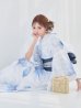 画像8: 送料無料！凛と咲く清涼蒼花浴衣【浴衣３点セット 浴衣/帯/下駄】[OF04]【予約 / 4月下旬発送予定】 (8)