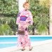 画像2: 【浴衣セール】【浴衣】小花桜模様浴衣セット(OBI-hira-100-ok-18-CPxPL/HEKO-800-sb-5-W/HIMO-900-yn-6-MI /GETA-02-ok-5-P)[HC02] (2)