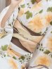 画像5: 【浴衣】白地に黄色い花浴衣セット（19obi-31/ 19himo-MOCA/ Yobi-030-BR /CG-15-IV）[OF01]