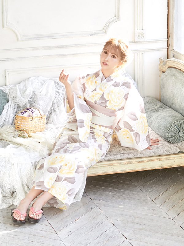 画像10: 【即日発送】【浴衣】グラデ薔薇浴衣セット バラ[HC02]