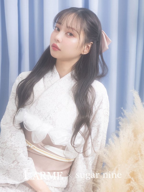 画像3: 【即日発送】【浴衣】ピンク地×白レース浴衣【浴衣３点セット 浴衣/帯/下駄】[YMT]