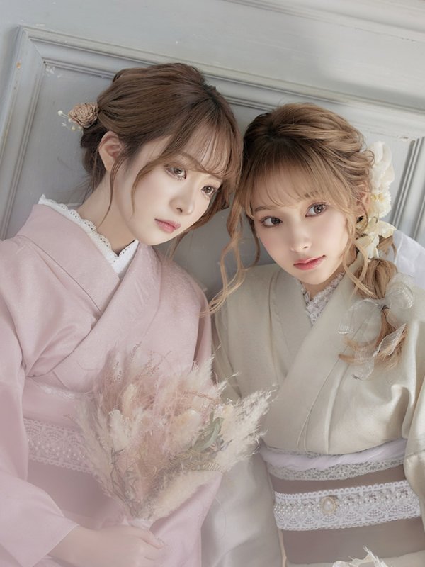 画像13: 【即日発送】【浴衣】ピンク無地浴衣 【浴衣３点セット 浴衣/帯/下駄】[YMT]