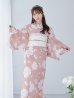 画像9: 【即日発送】【浴衣】くすみピンク地のホワイト牡丹浴衣【浴衣３点セット 浴衣/帯/下駄】[YMT]