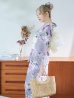 画像10: 【即日発送】大胆に咲き誇る紫×白牡丹浴衣 OBI-siwa-200-kj-13-OW / HIMO-900-yn-4-GYxGY / HEKO-800-sb-5-WH / YA-1029-wk-MVPL / GETA-01-kj-7-P / [YMT]