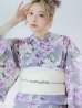 画像17: 【即日発送】大胆に咲き誇る紫×白牡丹浴衣 OBI-siwa-200-kj-13-OW / HIMO-900-yn-4-GYxGY / HEKO-800-sb-5-WH / YA-1029-wk-MVPL / GETA-01-kj-7-P / [YMT]