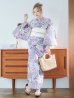 画像2: 【即日発送】大胆に咲き誇る紫×白牡丹浴衣 OBI-siwa-200-kj-13-OW / HIMO-900-yn-4-GYxGY / HEKO-800-sb-5-WH / YA-1029-wk-MVPL / GETA-01-kj-7-P / [YMT] (2)