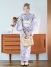 画像5: 【即日発送】大胆に咲き誇る紫×白牡丹浴衣 OBI-siwa-200-kj-13-OW / HIMO-900-yn-4-GYxGY / HEKO-800-sb-5-WH / YA-1029-wk-MVPL / GETA-01-kj-7-P / [YMT]