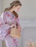 画像16: 【浴衣セール】ピンクストライプ地x紫陽花浴衣 【浴衣３点セット 浴衣/帯/下駄】  OBI-siwa-202-ok-1-BE / HIMO-900-yn-7-MOC / YA-1079-kj-4-W / HEKO-800-sb-3-BR / GETA-02-ok-5-P　[YMT]