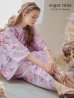 画像2: 【浴衣セール】ピンクストライプ地x紫陽花浴衣 【浴衣３点セット 浴衣/帯/下駄】  OBI-siwa-202-ok-1-BE / HIMO-900-yn-7-MOC / YA-1079-kj-4-W / HEKO-800-sb-3-BR / GETA-02-ok-5-P　[YMT] (2)