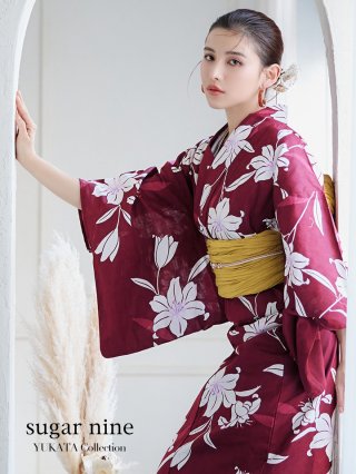 エンジ×モダンハイビスカス浴