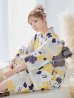 画像10: 【即日発送】【浴衣】イエローとブルーのニュアンス牡丹浴衣 OBI-hira-100-ok-5-GYxSV / HIMO-900-yn-4-GYxGY / YA-953-kn-W / AYA-68-kn-W / HEKO-800-sb-5-W / GETA-02-ok-2-IV [YMT]