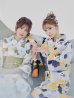 画像13: 【即日発送】【浴衣】イエローとブルーのニュアンス牡丹浴衣 OBI-hira-100-ok-5-GYxSV / HIMO-900-yn-4-GYxGY / YA-953-kn-W / AYA-68-kn-W / HEKO-800-sb-5-W / GETA-02-ok-2-IV [YMT]