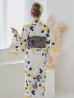 画像9: 【即日発送】【浴衣】イエローとブルーのニュアンス牡丹浴衣 OBI-hira-100-ok-5-GYxSV / HIMO-900-yn-4-GYxGY / YA-953-kn-W / AYA-68-kn-W / HEKO-800-sb-5-W / GETA-02-ok-2-IV [YMT]