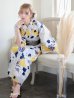 画像16: 【即日発送】【浴衣】イエローとブルーのニュアンス牡丹浴衣 OBI-hira-100-ok-5-GYxSV / HIMO-900-yn-4-GYxGY / YA-953-kn-W / HEKO-800-sb-5-W / GETA-02-ok-2-IV [YMT]