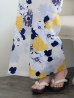 画像7: 【即日発送】【浴衣】イエローとブルーのニュアンス牡丹浴衣 OBI-hira-100-ok-5-GYxSV / HIMO-900-yn-4-GYxGY / YA-953-kn-W / HEKO-800-sb-5-W / GETA-02-ok-2-IV [YMT]