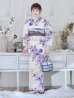 画像3: 【即日発送】白地xパープルグラデーション浴衣   OBI-hira-100-ok-8-PLxLPL / HIMO-900-yn-4-GYxGY / YA-1023-wk-BL / HEKO-800-sb-5-W / GETA-02-ok-6-PL [YMT]