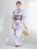 画像14: 【即日発送】白地xパープルグラデーション浴衣 OBI-hira-100-ok-8-PLxLPL / HIMO-900-yn-4-GYxGY / HEKO-800-sb-5-WH / A939kj-7 / GETA-02-ok-6-PL/ [YMT]