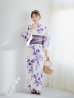 画像15: 【即日発送】白地xパープルグラデーション浴衣 OBI-hira-100-ok-8-PLxLPL / HIMO-900-yn-4-GYxGY / HEKO-800-sb-5-WH / A939kj-7 / GETA-02-ok-6-PL/ [YMT]
