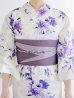 画像17: 【即日発送】白地xパープルグラデーション浴衣 OBI-hira-100-ok-8-PLxLPL / HIMO-900-yn-4-GYxGY / HEKO-800-sb-5-WH / A939kj-7 / GETA-02-ok-6-PL/ [YMT]