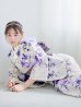 画像1: 【即日発送】白地xパープルグラデーション浴衣 OBI-hira-100-ok-8-PLxLPL / HIMO-900-yn-4-GYxGY / HEKO-800-sb-5-WH / A939kj-7 / GETA-02-ok-6-PL/ [YMT] (1)