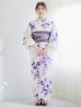 画像4: 【即日発送】白地xパープルグラデーション浴衣 OBI-hira-100-ok-8-PLxLPL / HIMO-900-yn-4-GYxGY / HEKO-800-sb-5-WH / A939kj-7 / GETA-02-ok-6-PL/ [YMT]