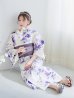 画像8: 【即日発送】白地xパープルグラデーション浴衣 OBI-hira-100-ok-8-PLxLPL / HIMO-900-yn-4-GYxGY / HEKO-800-sb-5-WH / A939kj-7 / GETA-02-ok-6-PL/ [YMT]