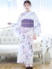 画像4: 【即日発送】パープルxピンクの百合浴衣   siwa-k18 / Yhimo-P / A953kn-W / Yheko-W / CG-17-P [OF01]