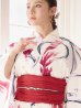 画像5: 【即日発送】【浴衣】白地×流線金魚浴衣 siwa23 / HIMO-900-yn-1-BK / YA-1081-kj-P / HEKO-800-sb-5-W / GETA-02-ok-7-R [YMT]