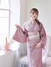 画像12: 【即日発送】ダスティピンクのレース浴衣【浴衣３点セット 浴衣/帯/下駄】OBI-hira-100-ok-10-PxCM/ HIMO-901-wk-6-MOC / YA-1081-kj-P/ HEKO-800-sb-4-P / GETA-02-ok-5-P [YMT]