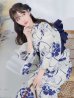 画像10: 【予約商品/5月中旬発送予定】水彩椿の綺麗系浴衣 OBI-siwa-200-kj-12-DKBL / HIMO-900-yn-4-GYxGY / YA-947-kj-BL / HEKO-800-sb-5-W / GETA-02-ok-3-LBL /yo  [YMT]