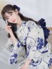 画像13: 【予約商品/5月中旬発送予定】水彩椿の綺麗系浴衣 OBI-siwa-200-kj-12-DKBL / HIMO-900-yn-4-GYxGY / YA-947-kj-BL / HEKO-800-sb-5-W / GETA-02-ok-3-LBL /yo  [YMT]