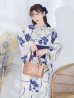 画像9: 【予約商品/5月中旬発送予定】水彩椿の綺麗系浴衣 OBI-siwa-200-kj-12-DKBL / HIMO-900-yn-4-GYxGY / YA-947-kj-BL / HEKO-800-sb-5-W / GETA-02-ok-3-LBL /yo  [YMT]