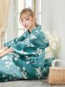 画像12: 【即日発送】【浴衣】アクアブルー椿浴衣  OBI-siwa-200-kj-13-OW / HIMO-900-yn-6-MI / YA-1081-kj-BL / HEKO-800-sb-5-W / GETA-02-ok-3-LBL [YMT]