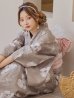 画像12: 【即日発送】グレージュ線画フラワー浴衣 OBI-siwa-200-kj-8-P / HIMO-900-yn-7-MOC / HEKO-800-sb-5-WH / YA-1079-kj-7-W / GETA-01-kj-7-P/ [YMT]