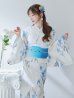 画像12: 【即日発送】水墨風ニュアンス菖蒲浴衣【浴衣３点セット 浴衣/帯/下駄】OBI-g-500-kj-11-AQM / HIMO-900-yn-4-GYxGY / HEKO-800-sb-5-WH / YA-1023-wk-BL / GETA-01-kj-2-BL / [YMT]