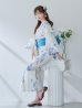 画像13: 【即日発送】水墨風ニュアンス菖蒲浴衣【浴衣３点セット 浴衣/帯/下駄】OBI-g-500-kj-11-AQM / HIMO-900-yn-4-GYxGY / HEKO-800-sb-5-WH / YA-1023-wk-BL / GETA-01-kj-2-BL / [YMT]