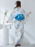 画像14: 【即日発送】水墨風ニュアンス菖蒲浴衣【浴衣３点セット 浴衣/帯/下駄】OBI-g-500-kj-11-AQM / HIMO-900-yn-4-GYxGY / HEKO-800-sb-5-WH / YA-1023-wk-BL / GETA-01-kj-2-BL / [YMT]
